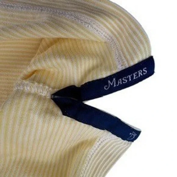 Masters Clubhouse Collection Polo Shirt Mens XXL Yellow Striped Golf CCK1780-01 - Picture 8 of 12